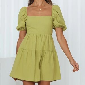 Hello Molly best weekend dress in lime
